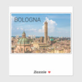 Sticker Bologne Émilie-Romagne Italie Panorama Souvenir (Feuille)