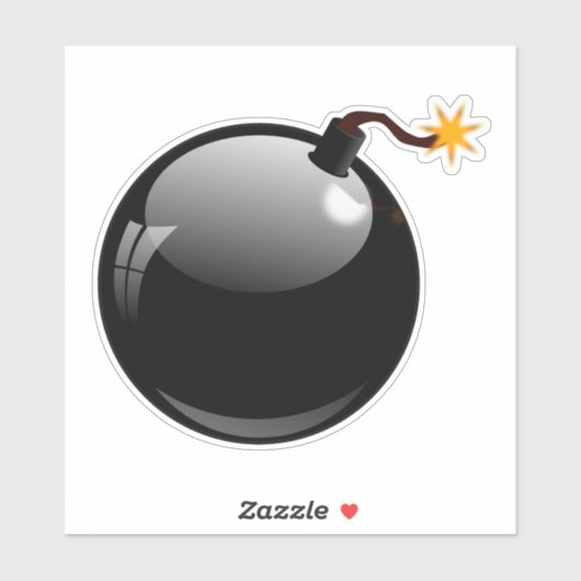 Sticker Bombe explosive (Feuille)