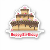 Sticker Bon gâteau d'anniversaire (Recto)