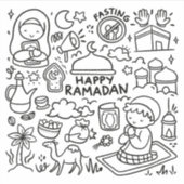 Sticker Bon Ramadan (Devant)