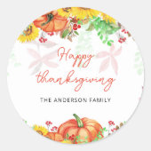 Sticker bon thanksgiving (Devant)