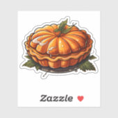 Sticker Bon thanksgiving Vacances Cartographie Citrouille  (Feuille)
