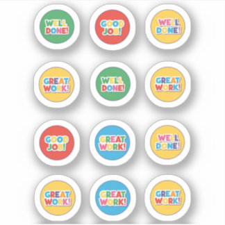 Sticker Bon travail, excellent travail, beau travail