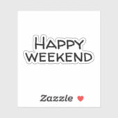Sticker Bon week-end (Feuille)