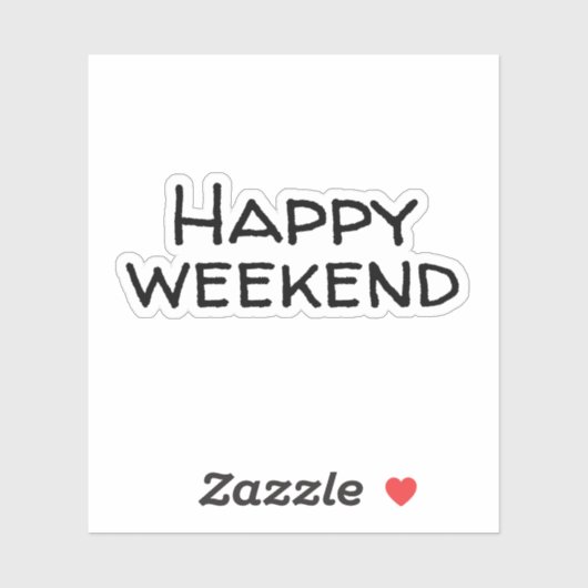 Sticker Bon week-end (Feuille)
