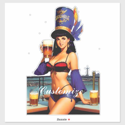 Sticker Bonafide barre serveuse Thunder_Cove (Feuille)