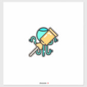 Sticker bonbon-bâton-1 (Feuille)