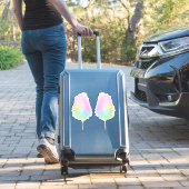 Sticker Bonbon de coton pastel arc-en-ciel parties scintil (Valise Insitu)