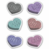 Sticker Bonbons Coeurs déplaisants (Devant)