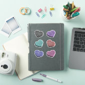 Sticker Bonbons Coeurs déplaisants (Couverture iPad)