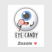 Sticker Bonbons pour yeux amusant jeu d'yeux (Feuille)