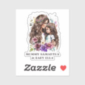 Sticker Bond adorable maman et fille (7) (Feuille)