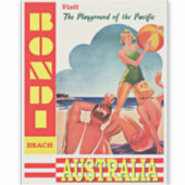 Sticker Bondi Beach, Australia, (Devant)