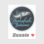 Sticker bonefish bahamas fishing (Feuille)