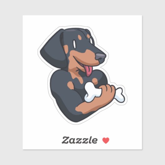Sticker Bonelifter Dachshund (Feuille)