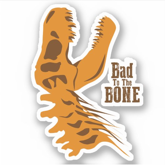 Sticker Bones T-Rex (Devant)