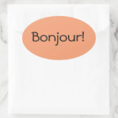 Sticker Bonjour (Sac)