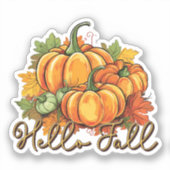 Sticker Bonjour automne (Recto)