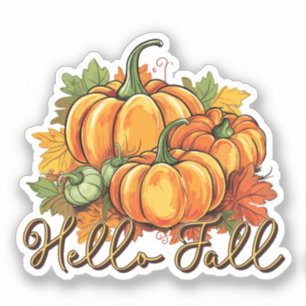 Sticker Bonjour automne