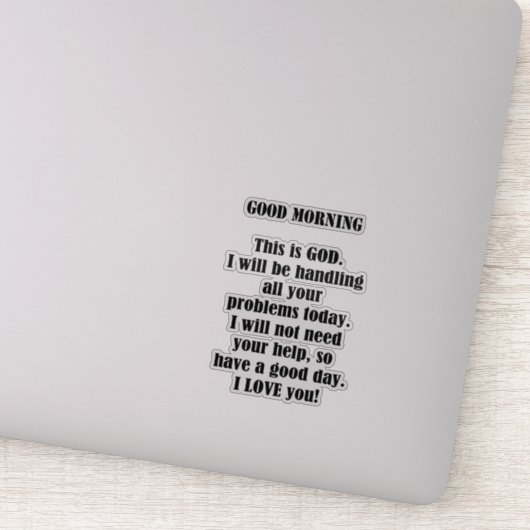 Sticker Bonjour de Dieu (Détail)