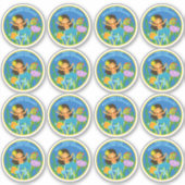 Sticker Bonjour deuxième année ! Cute sirène (Devant)