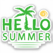 Sticker Bonjour été (Recto)