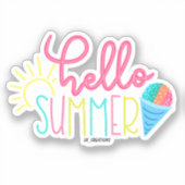 Sticker Bonjour été (Recto)