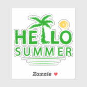 Sticker Bonjour été (Feuille)