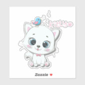 Sticker Bonjour Kitty (Feuille)