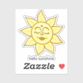 Sticker Bonjour Sunshine (Feuille)