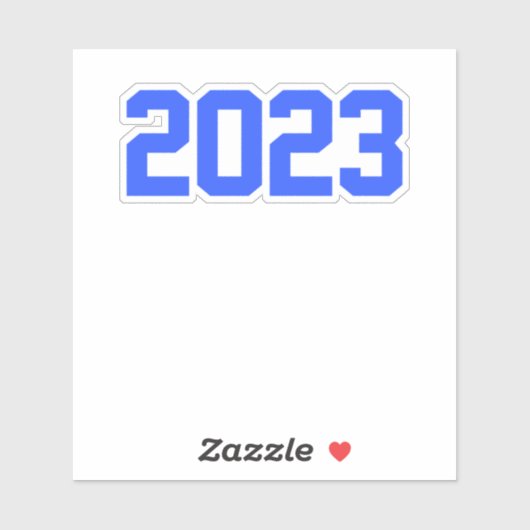 Sticker Bonne année 2023 - Nouvel an 2023 (Feuille)
