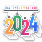 Sticker Bonne année 2024 (Devant)