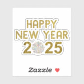 Sticker Bonne année 2025 (Feuille)