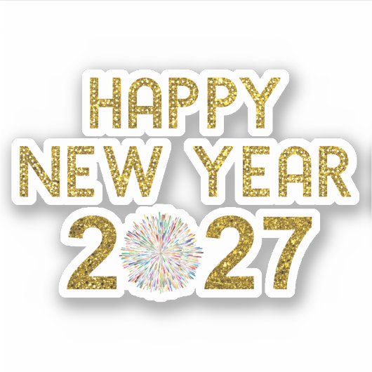 Sticker Bonne année 2027 (Devant)