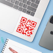 Sticker Bonne année ! — Code QR (Ordinateur portable avec iPhone)