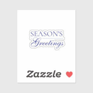 Sticker Bonne année Joyeux Noël Vacances