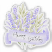 Sticker Bonne autocollante d'anniversaire (Devant)