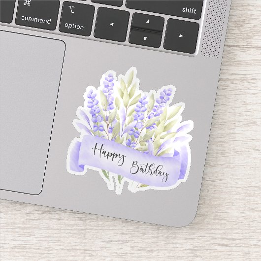 Sticker Bonne autocollante d'anniversaire (Détail)