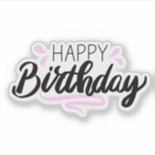 Sticker Bonne autocollante d'anniversaire (Devant)