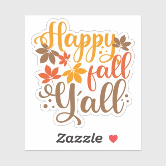 Sticker Bonne Chute à tous (Feuille)