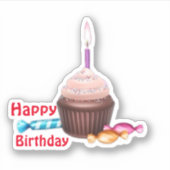 Sticker Bonne coupure d'anniversaire (Devant)