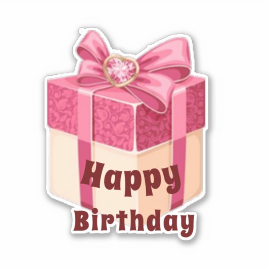 Sticker Bonne coupure d'anniversaire (Devant)