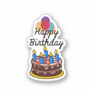 Sticker Bonne fête d'anniversaire