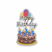 Sticker Bonne fête d'anniversaire (Devant)