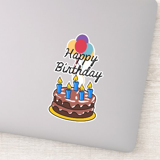 Sticker Bonne fête d'anniversaire (Détail)