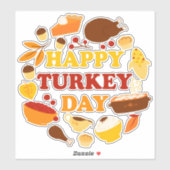 Sticker Bonne fête de la Turquie (Feuille)