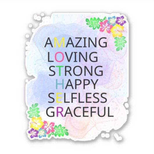 Sticker Bonne fête des mères (Devant)