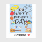 Sticker Bonne Fête des pères (Feuille)