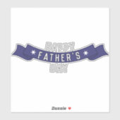 Sticker Bonne fête des pères-Fête des pères cadeau décorat (Feuille)