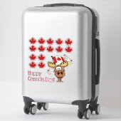 Sticker Bonne fête du Canada (Sur valise)